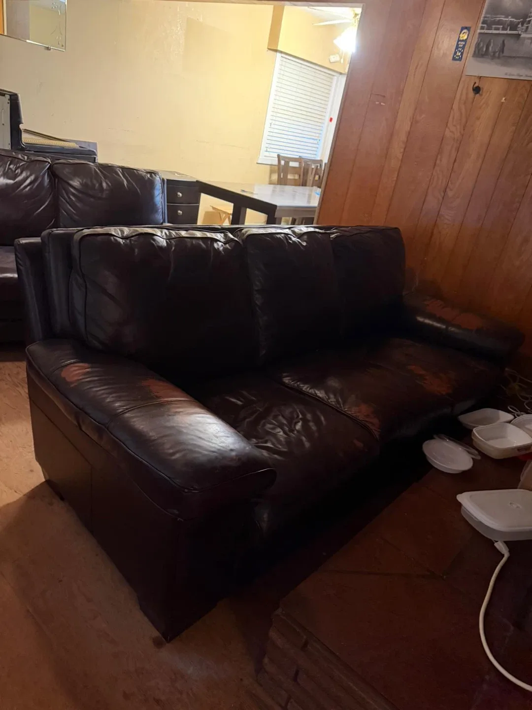 Leather Sofa Set - Gently Used image indicator(3)