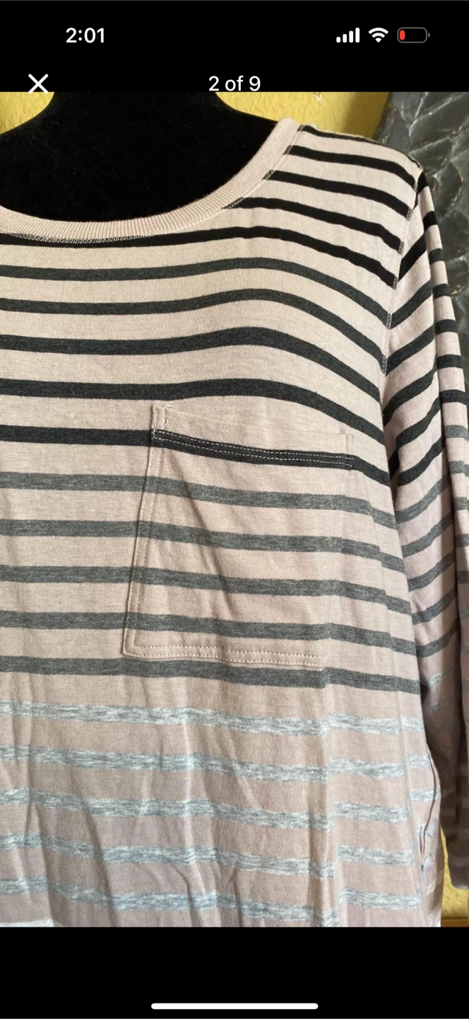 Calvin Klein Striped 3/4 sleeve Shirt - photo 2