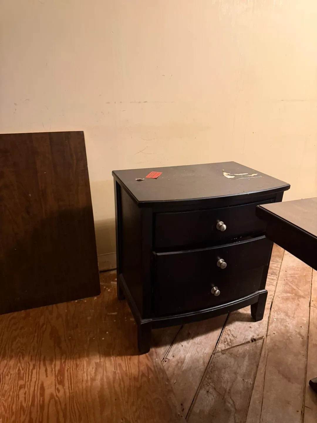 Dark Brown Dresser with Mirror & Nightstand image indicator(2)