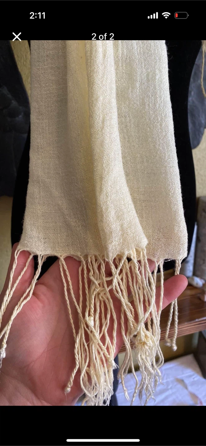 Ivory Soft Knit Scarf - photo 2