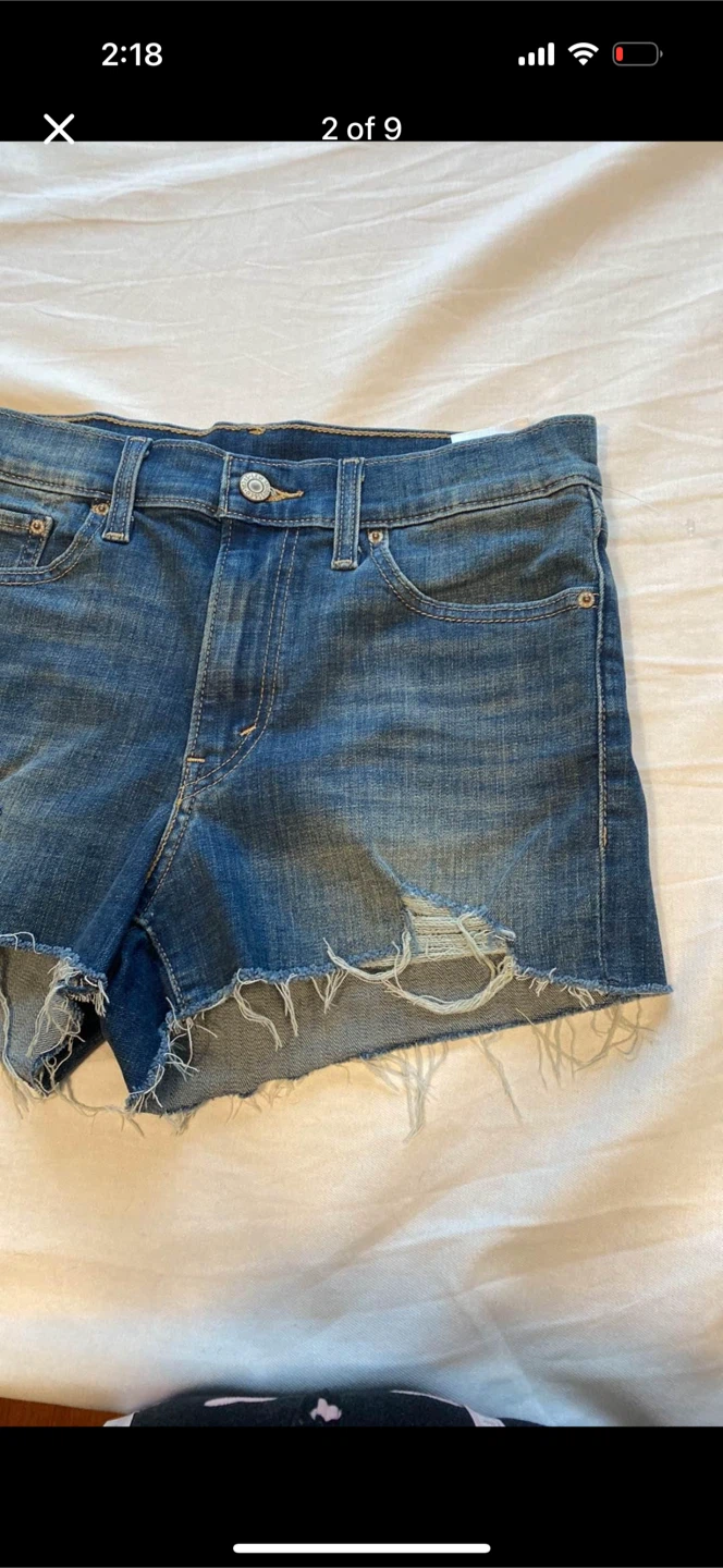 Levi’s Stretchy Distressed Cut Off Shorts - photo 2