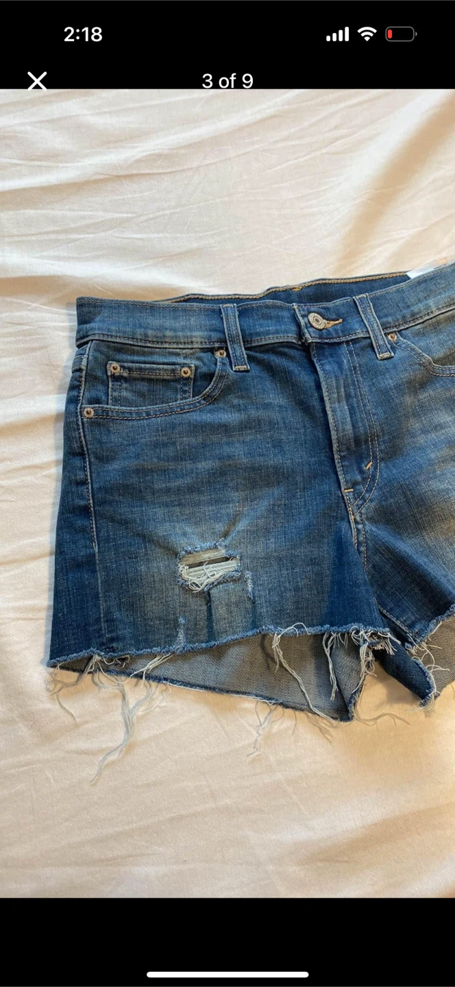 Levi’s Stretchy Distressed Cut Off Shorts - photo 3