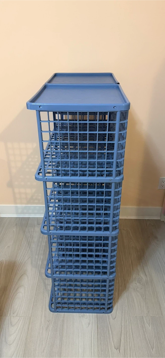 Plastic Shelf Unit - 84x122x38cm - photo 2