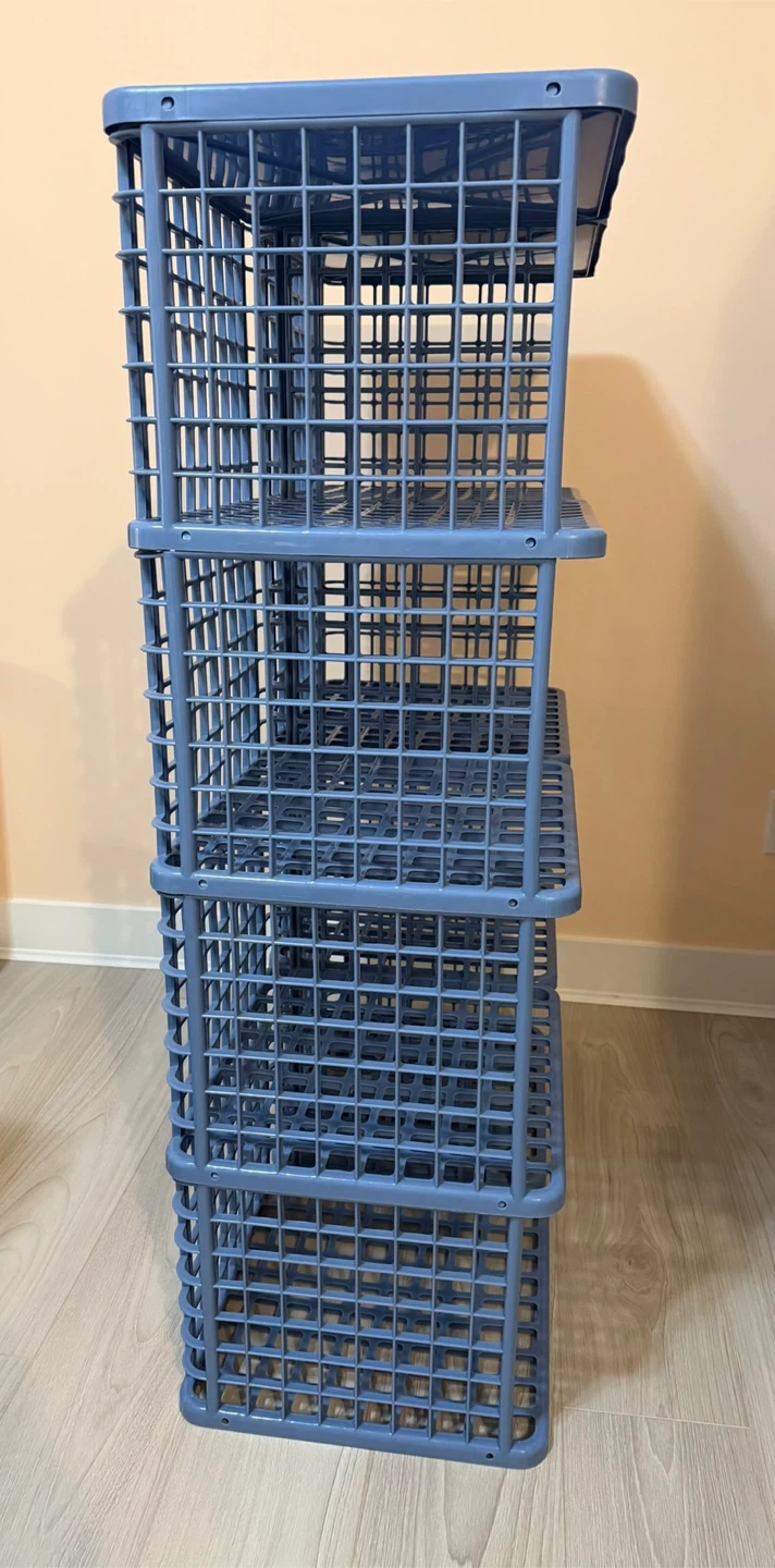 Plastic Shelf Unit - 84x122x38cm - photo 3