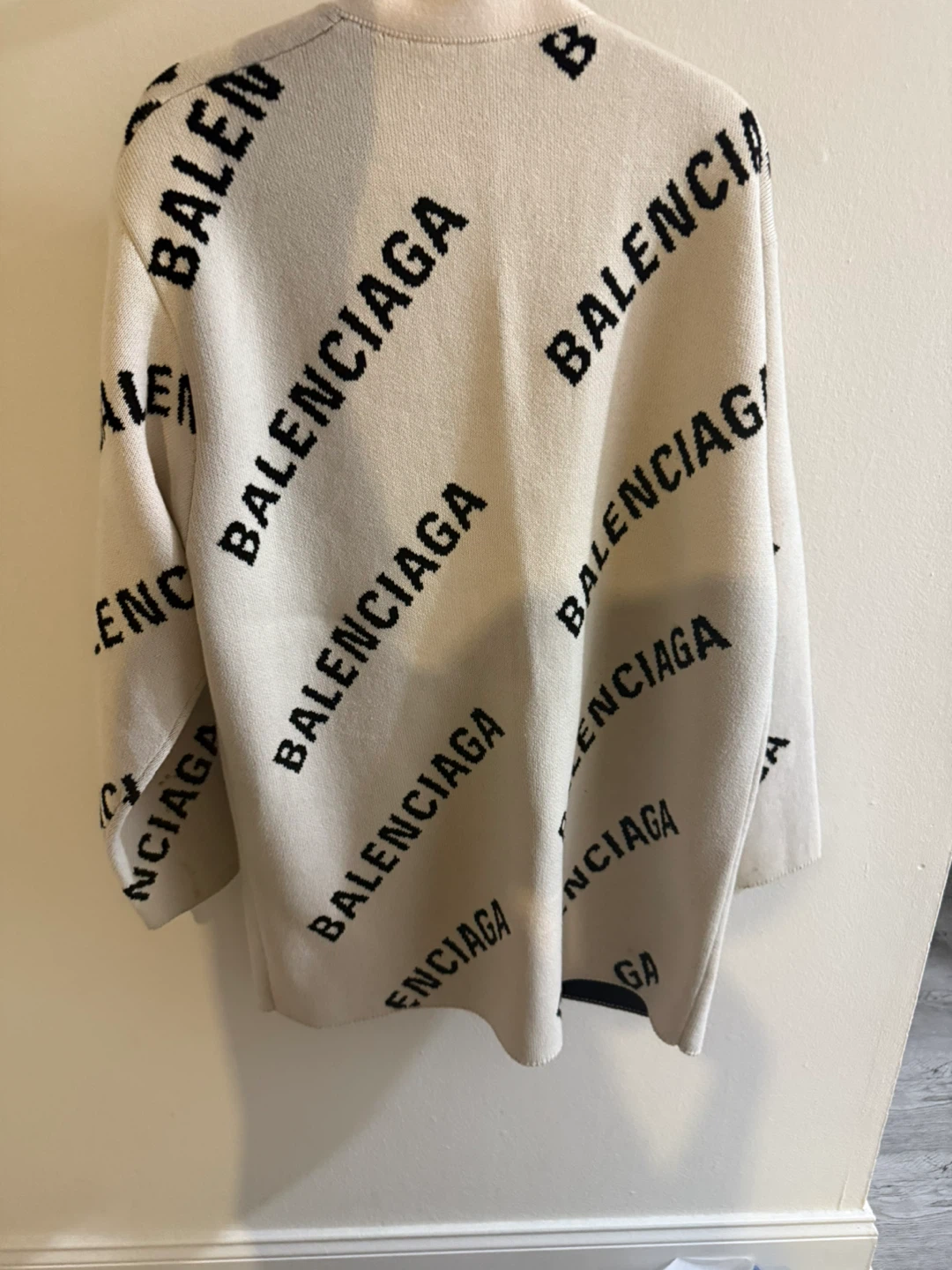 Balenciaga All Over Logo Cardigan - photo 2