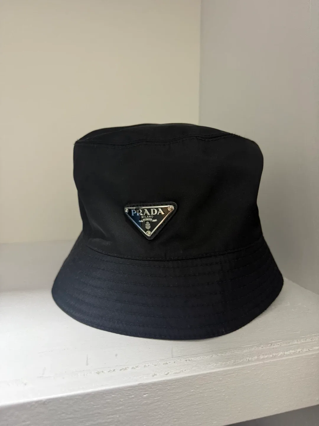 Prada Black Bucket Hat