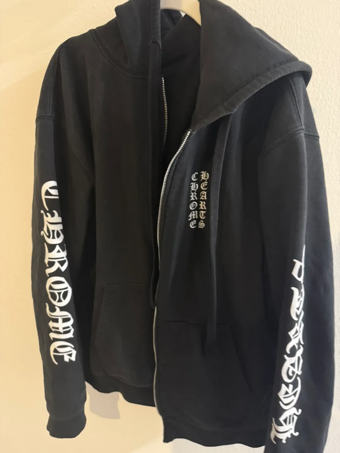Chrome Hearts Black Zip-Up Hoodie
