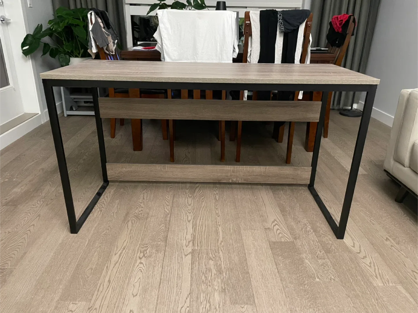 Wood & Metal Frame Desk