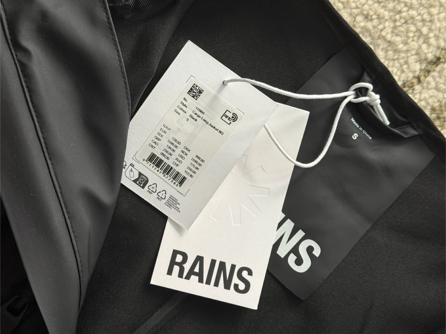Rains Women’s Black Raincoat S - photo 2