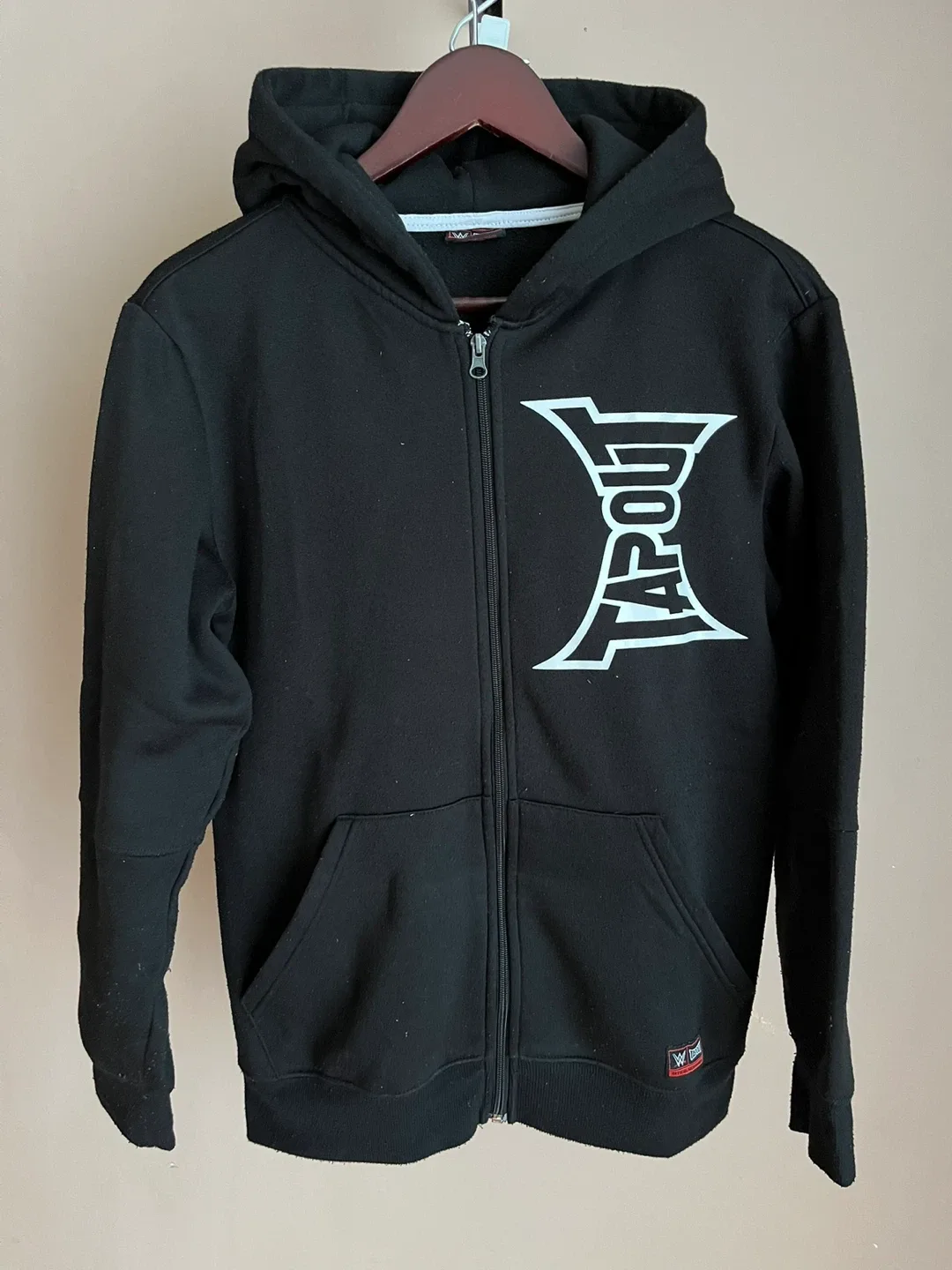 Tapout Black Zip-Up Hoodie - Size L Kids