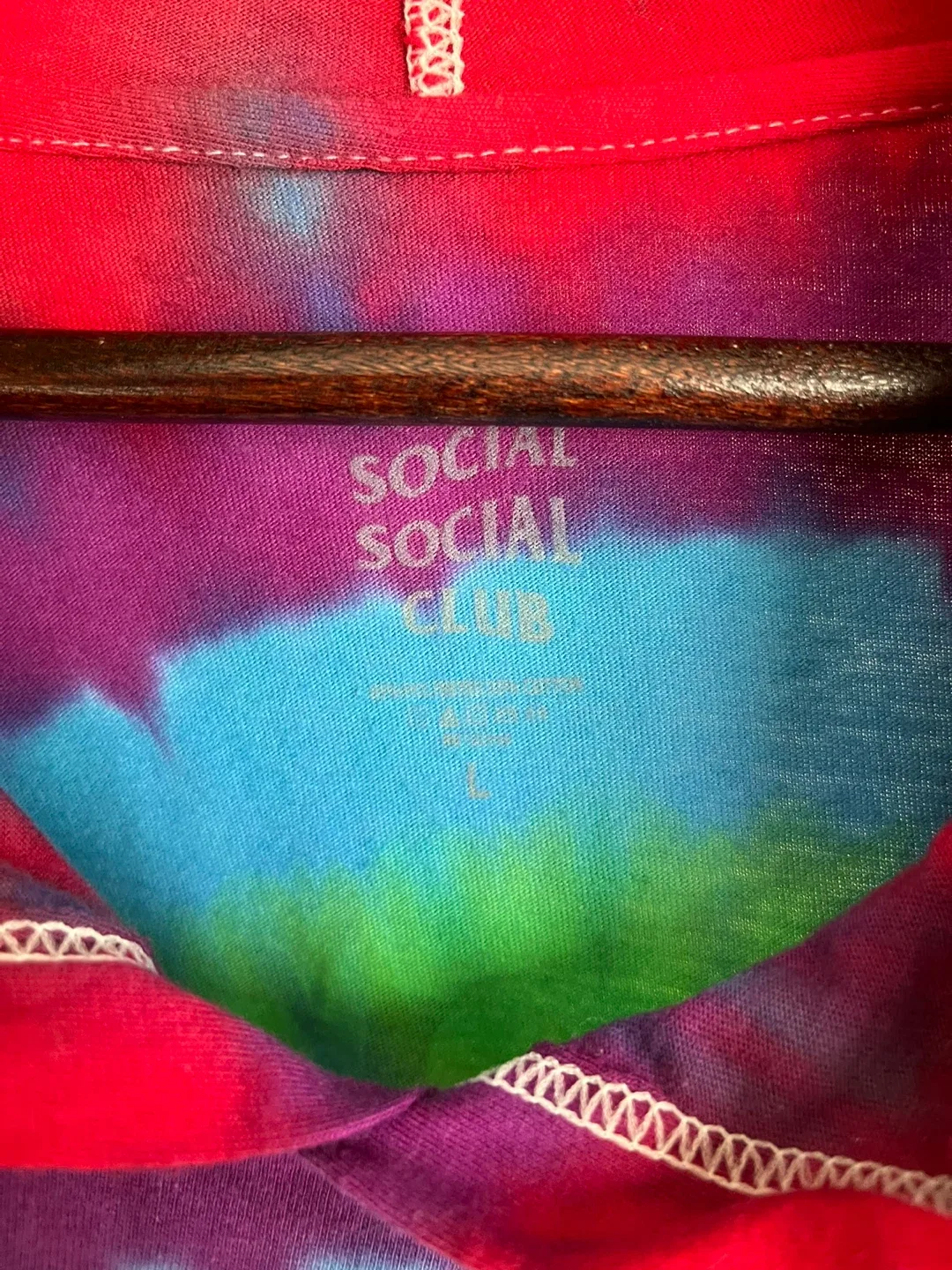 Anti Social Social Club Tie Dye Hoodie - Large image indicator(3)