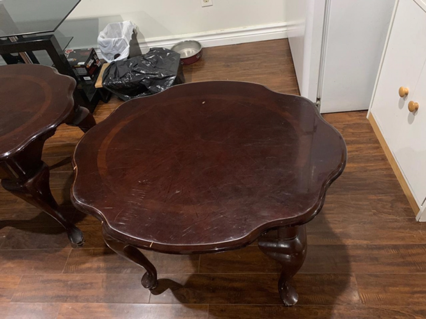 Round Wooden End Tables - Set of 2 - photo 3