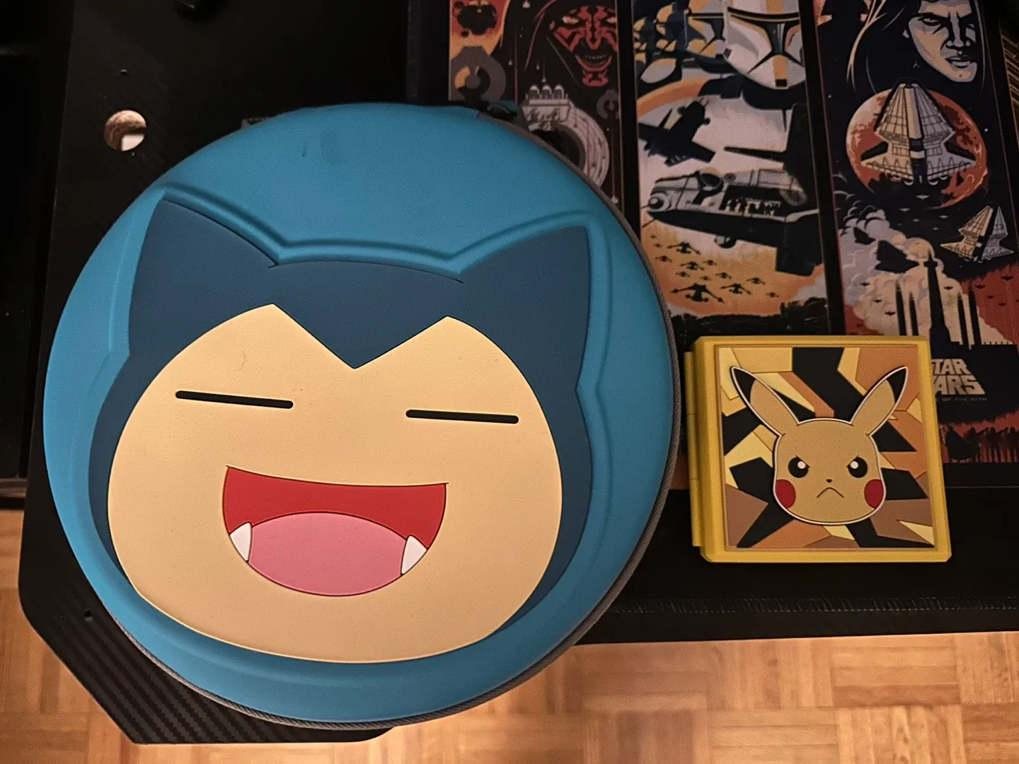 Snorlax Nintendo Switch Case & Pikachu Game Holder