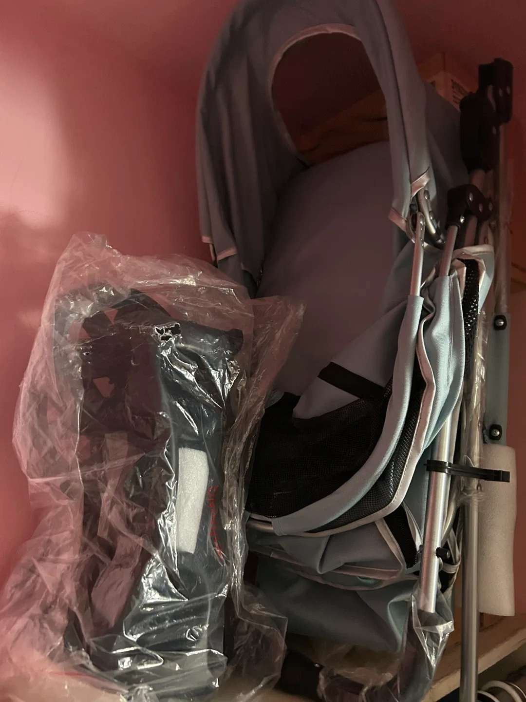 Foldable Baby Stroller - Blue