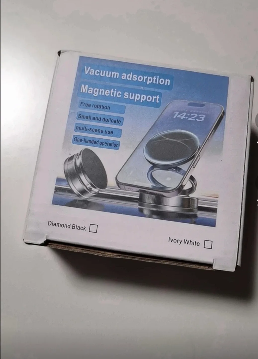 Vacuum Adsorption Magnetic Phone Support - Diamond Black