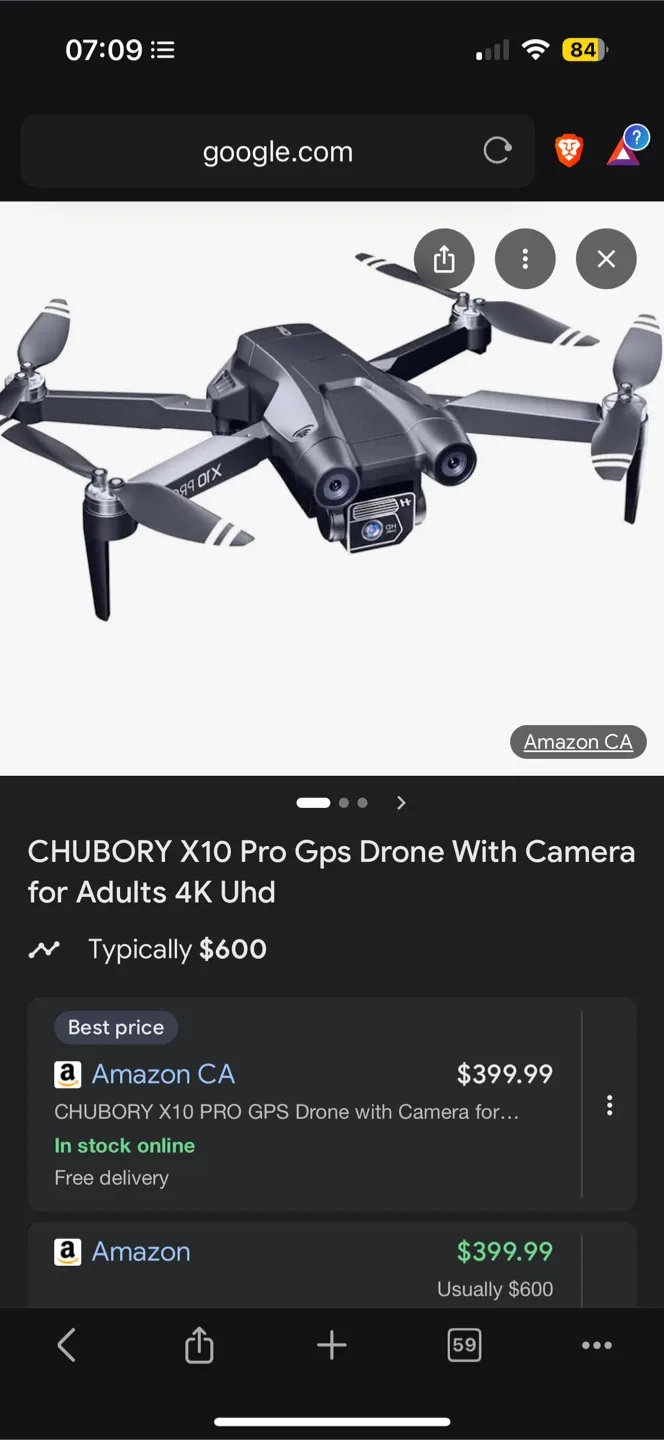 *New* $450+ X10 Pro GPS Drone with Camera image indicator(4)