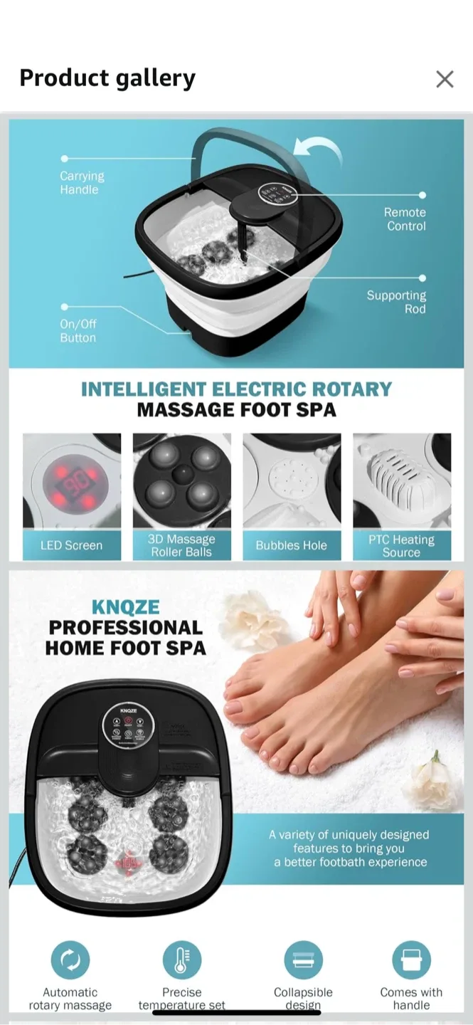 Knoze Professional Home Foot Spa MZD-02F image indicator(3)