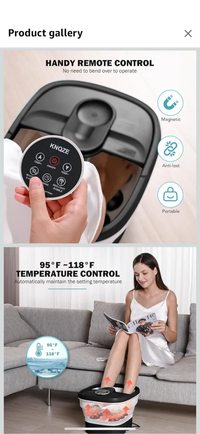 Knoze Professional Home Foot Spa MZD-02F image indicator(4)