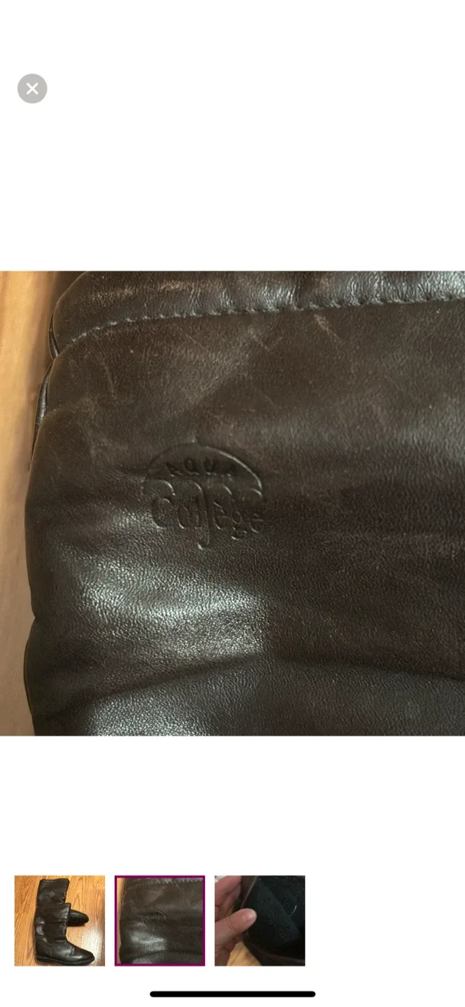 Brown Leather Winter Boots image indicator(2)