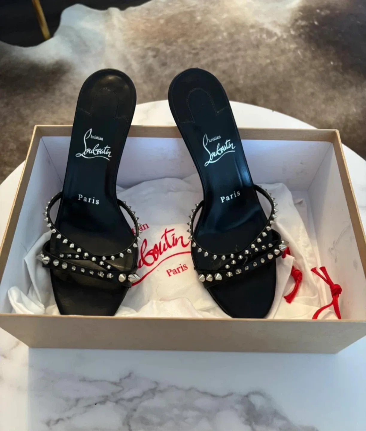 Christian Louboutin Black Spike Heels image indicator(3)