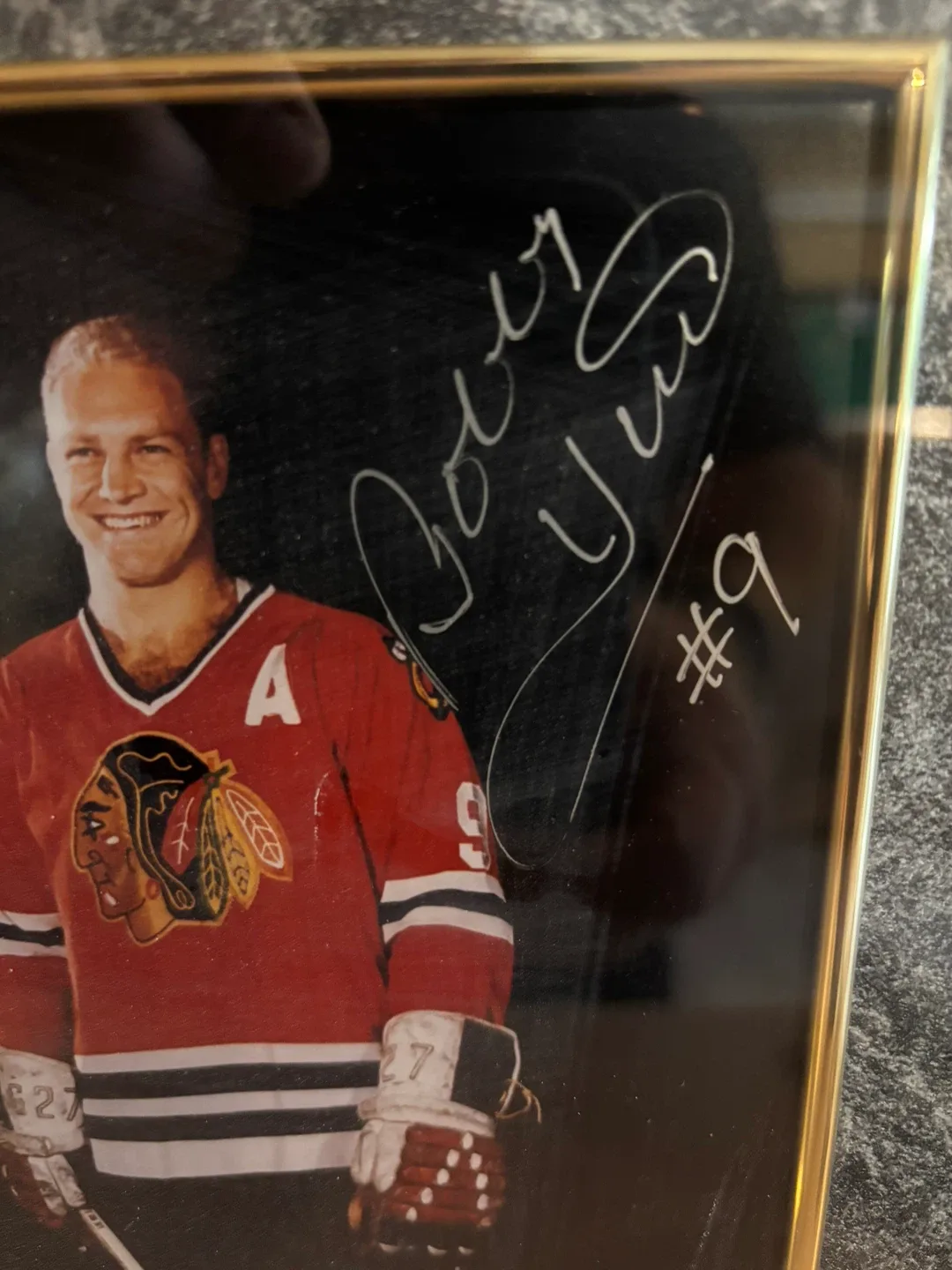 Signed Stan Mikita & Bobby Hull Framed Photo image indicator(2)