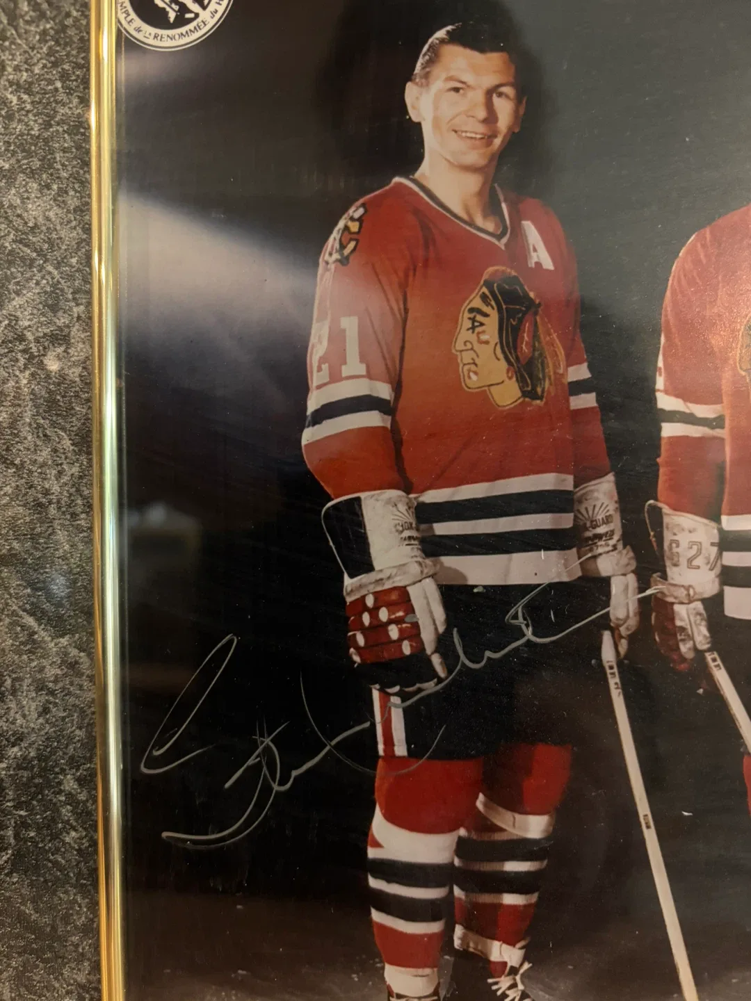 Signed Stan Mikita & Bobby Hull Framed Photo image indicator(3)