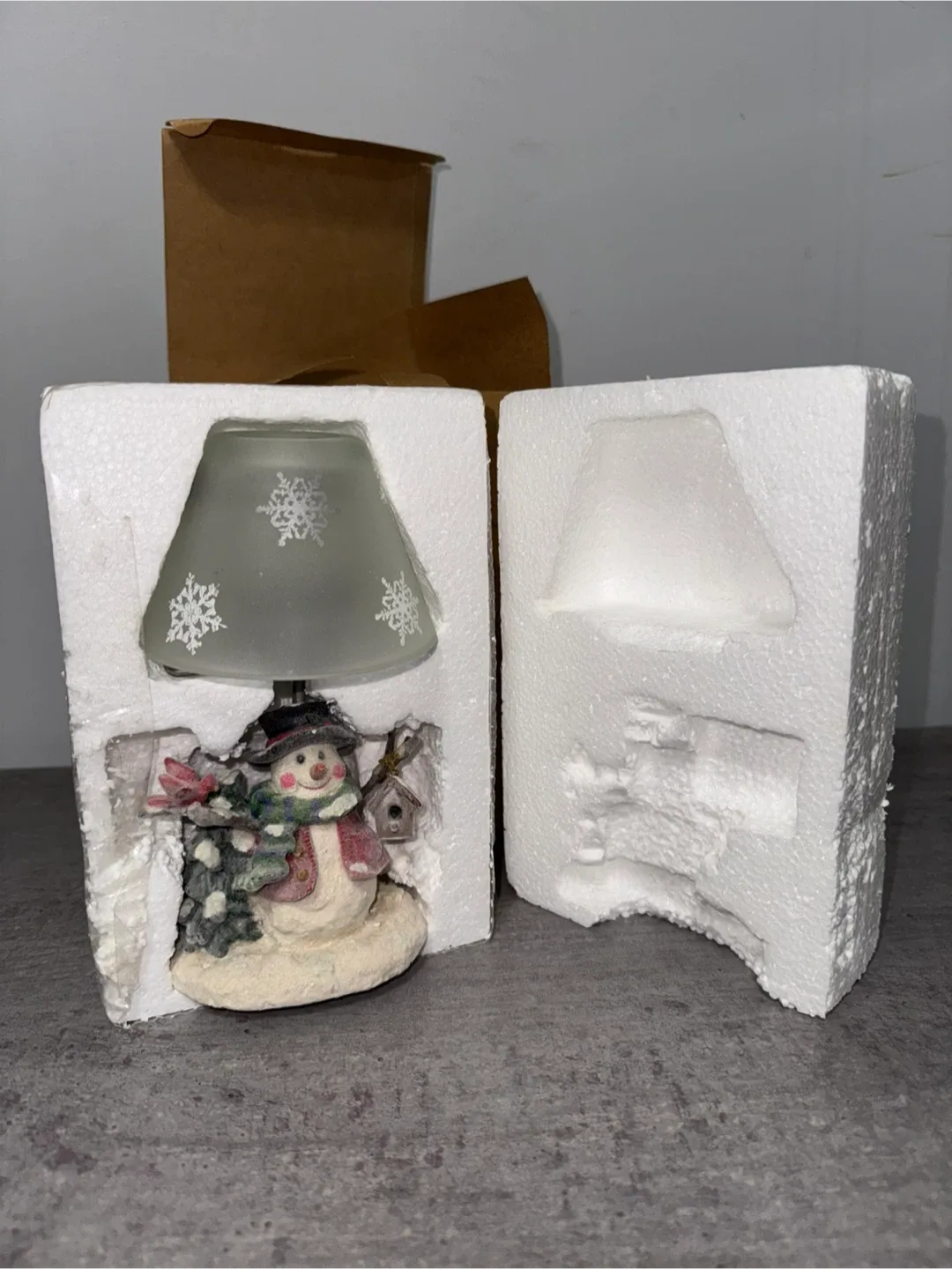 Avon Snowman Tealight Candle Holder image indicator(2)