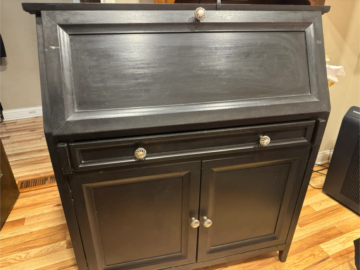 Black Secretary Desk - photo 4
