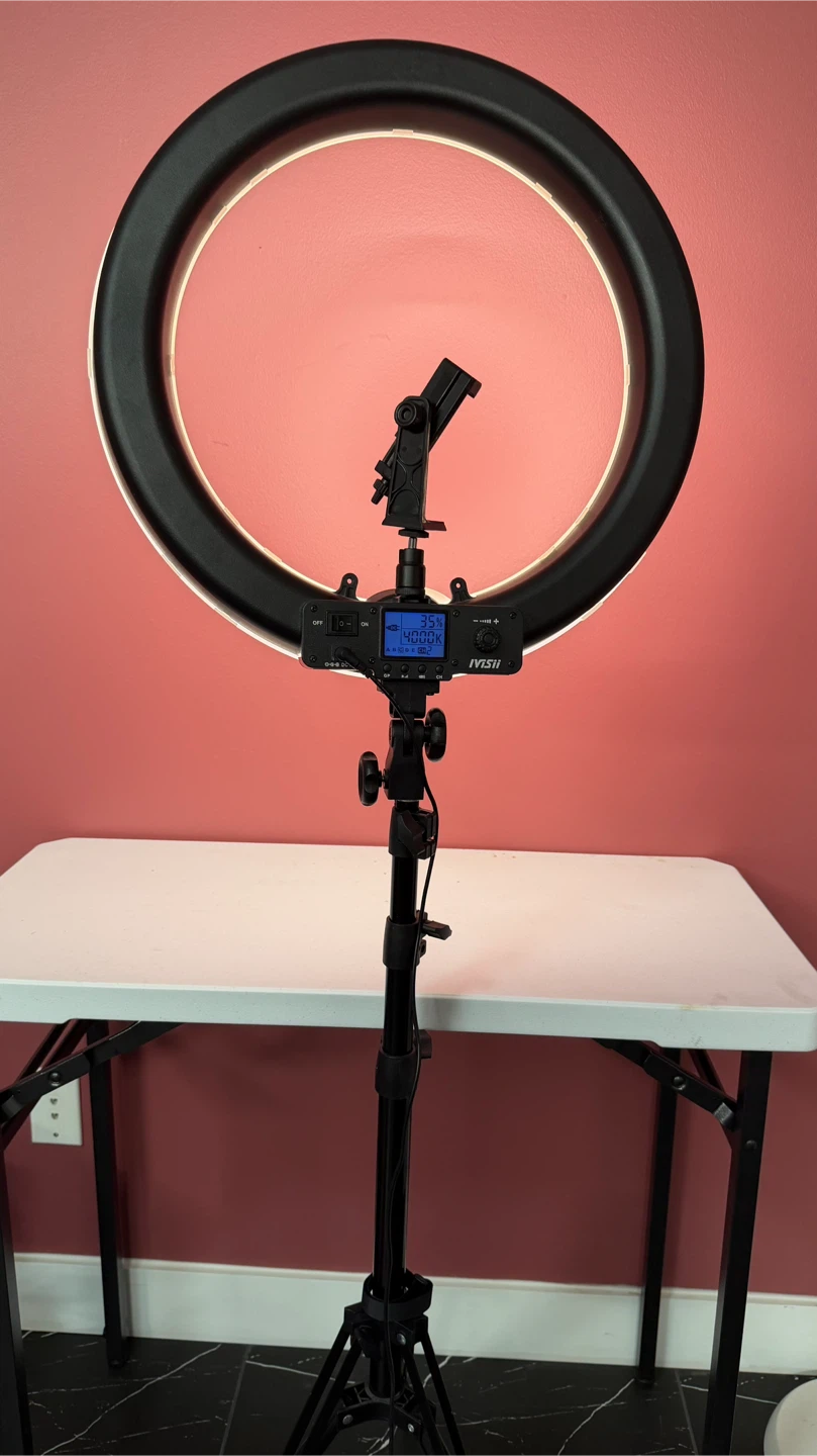 IVISII 19inch LED Ring Light with Stand - photo 2