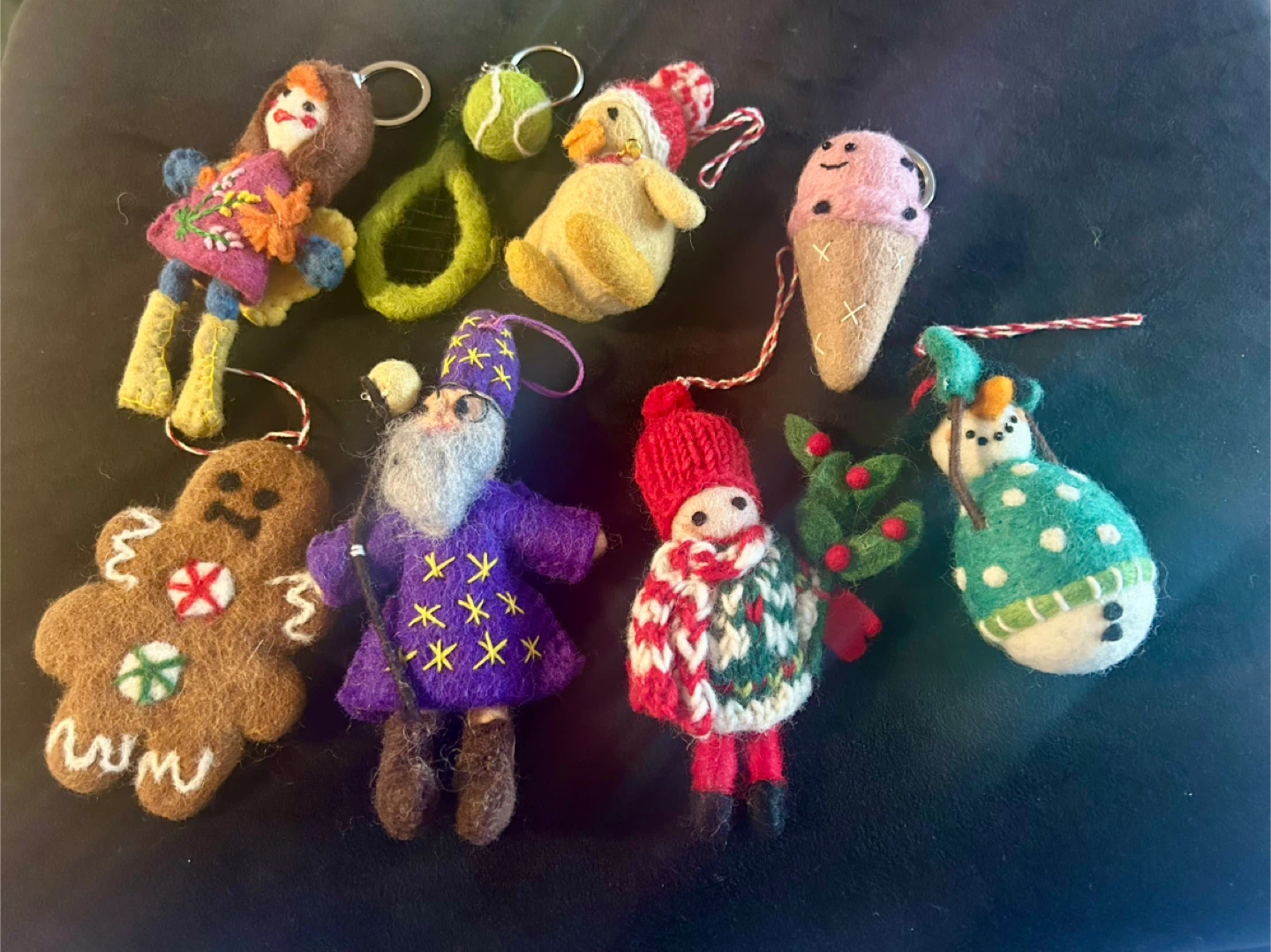 Handmade Felt Christmas Ornaments Combo