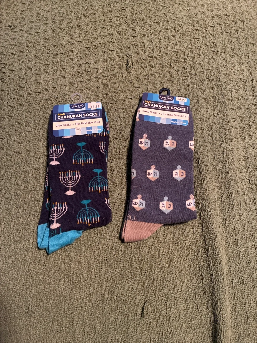 Adult Chanukah Socks (Size 8-12)
