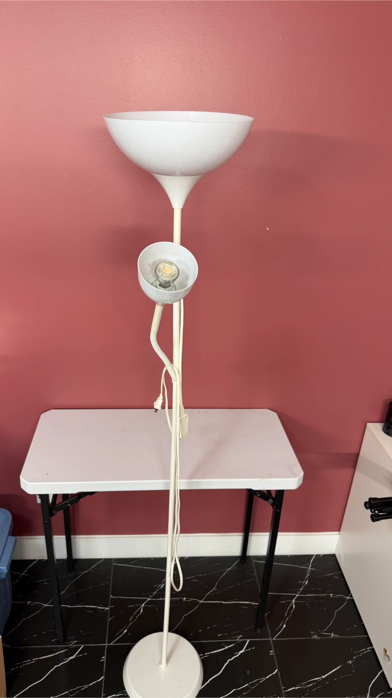 IKEA NOT Floor Uplight/Reading Lamp - White - photo 4