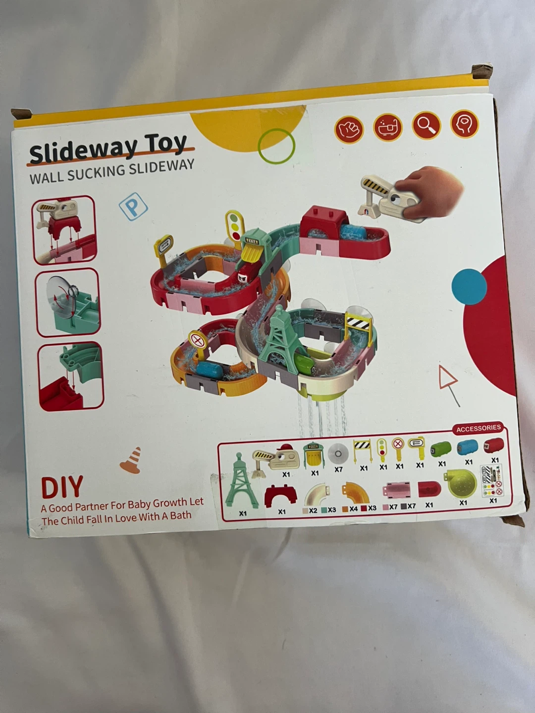 Sedola Slideway Wall Sucking Bath Toy - 47 Pcs - photo 3