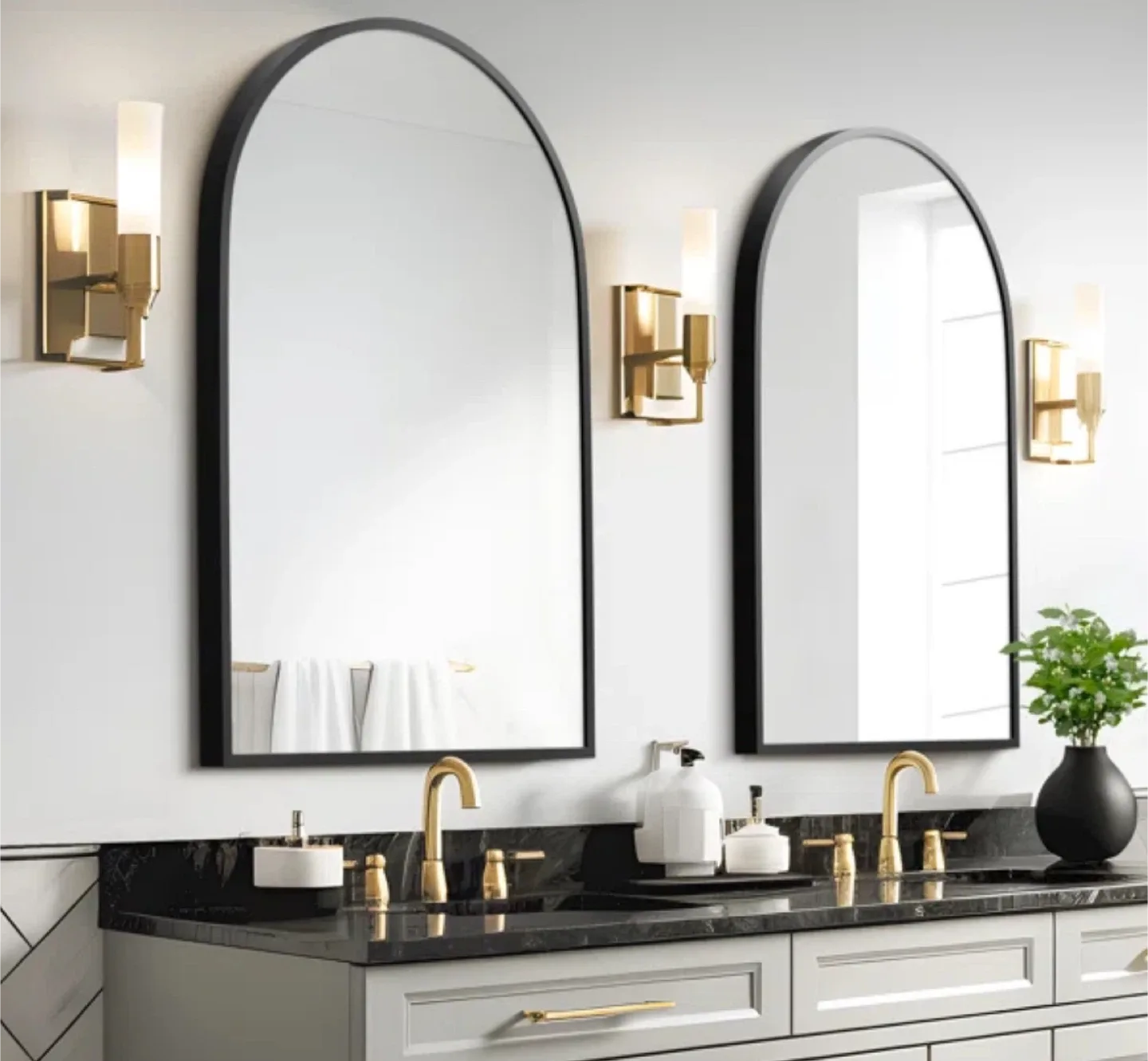 Arched Wall Mirror - 36" x 24" from Wayfair