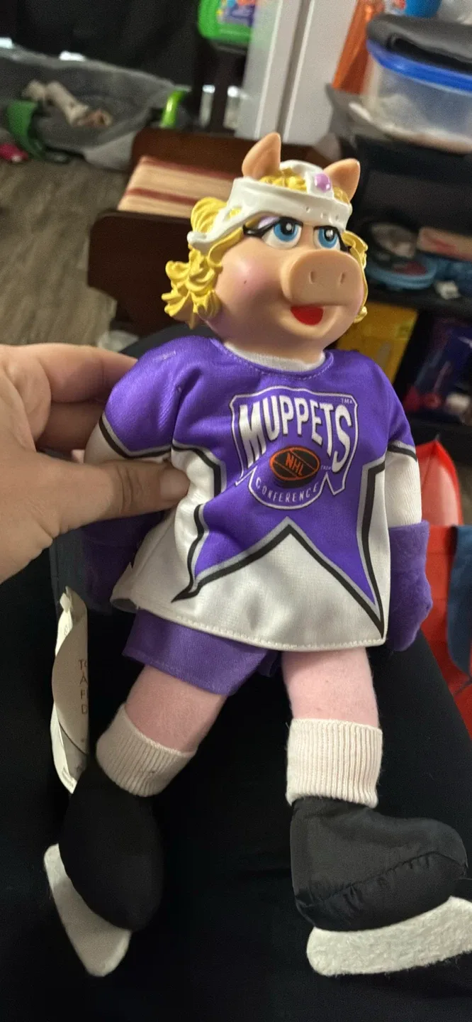 Miss Piggy Muppets NHL Hockey Doll