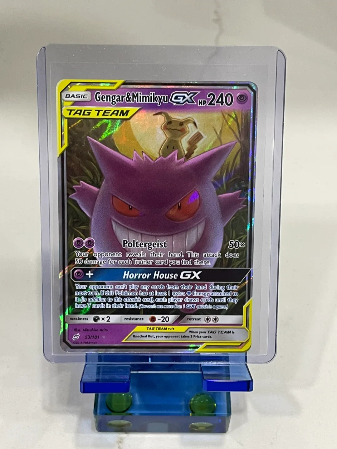 Gengar & Mimikyu GX Tag Team Pokemon Card