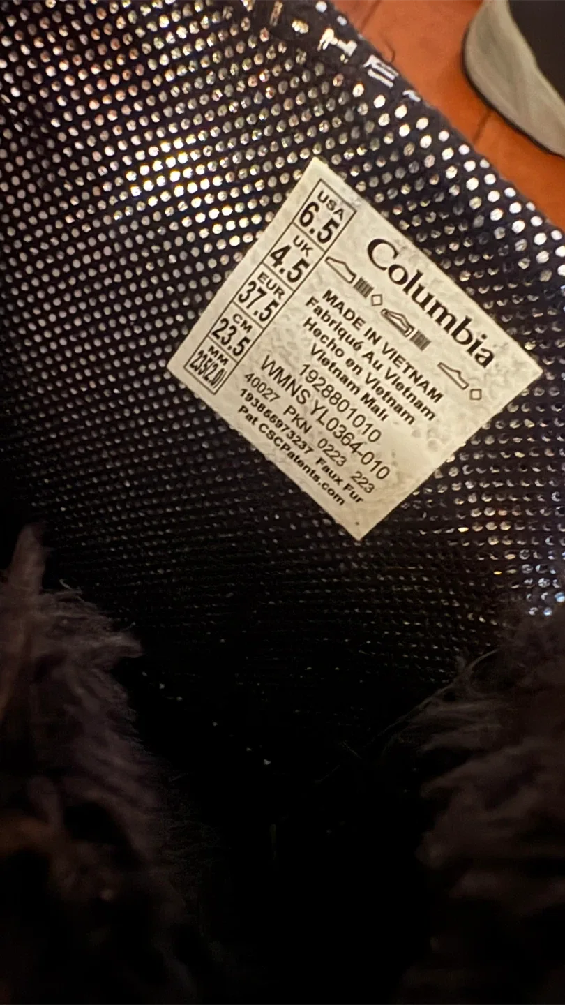 Columbia Black Winter Boots - Women's Size 6.5 image indicator(3)