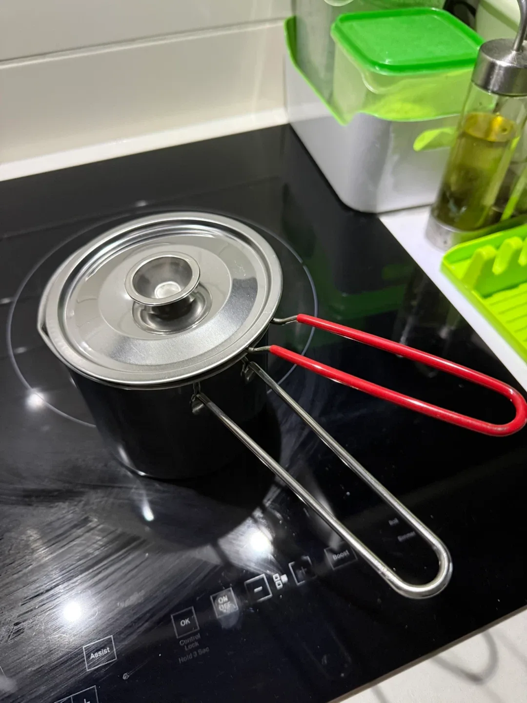 Stainless Steel Saucepan with Strainer