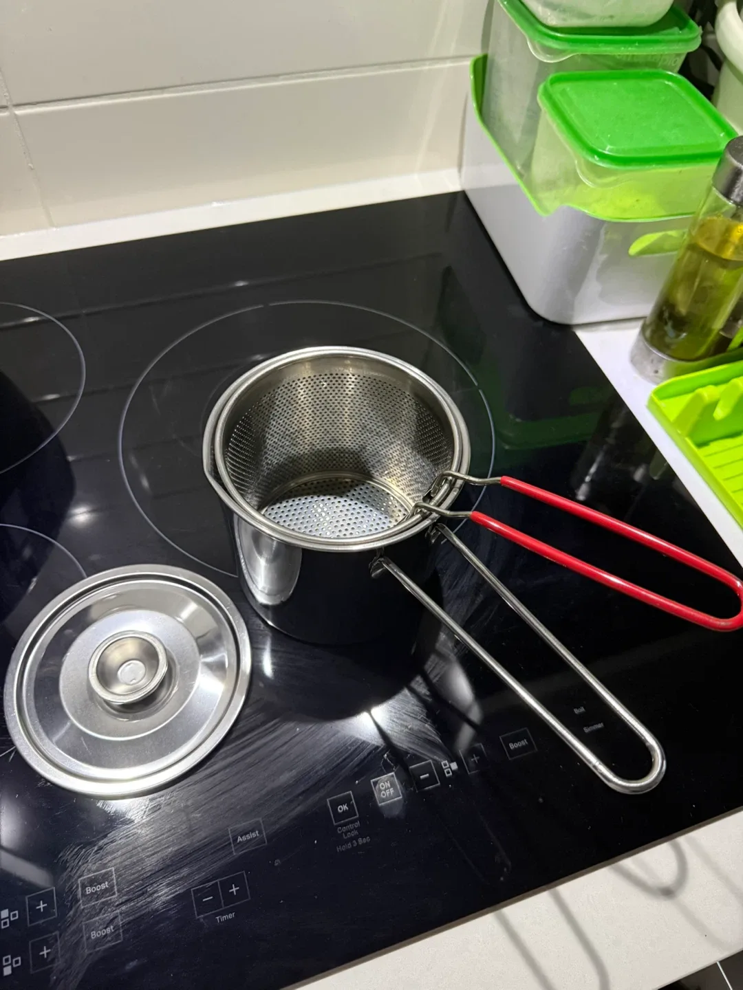 Stainless Steel Saucepan with Strainer image indicator(2)