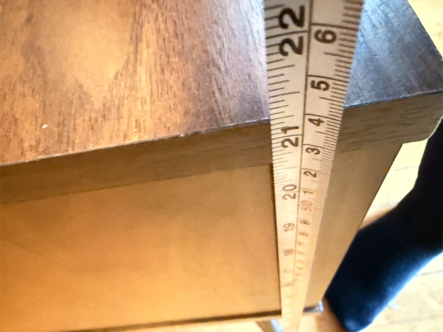 Pair of Dark Brown End Table with Shelf - photo 5