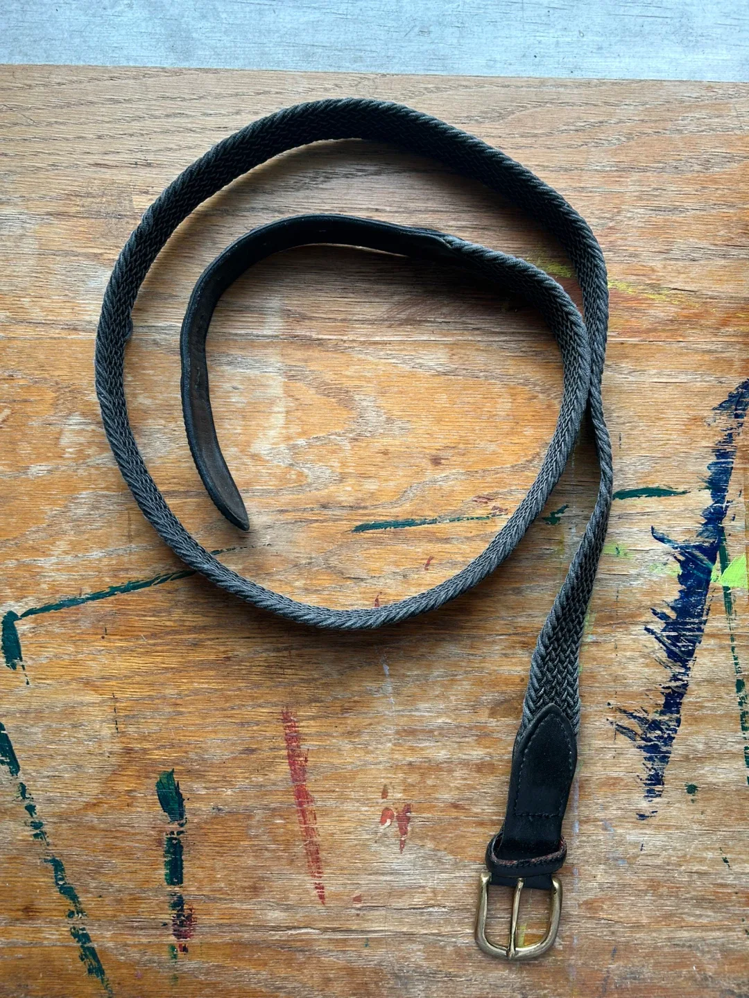 Woven Belt with Leather Accents image indicator(2)