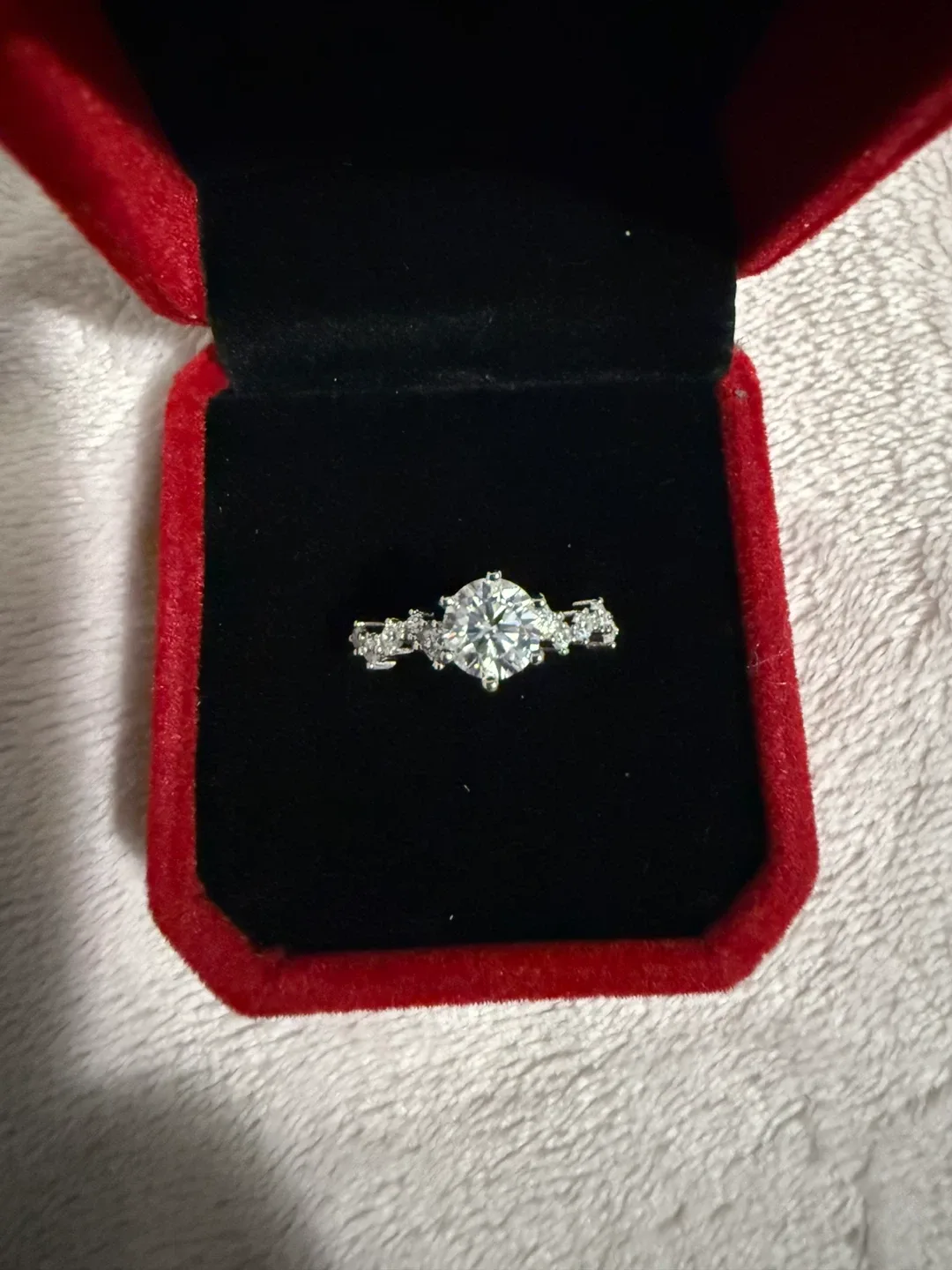 Moissanite  Diamond Ring with S925 Silver