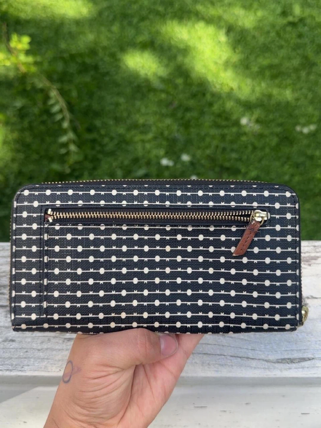 Fossil Navy & White Patterned Wallet - photo 2