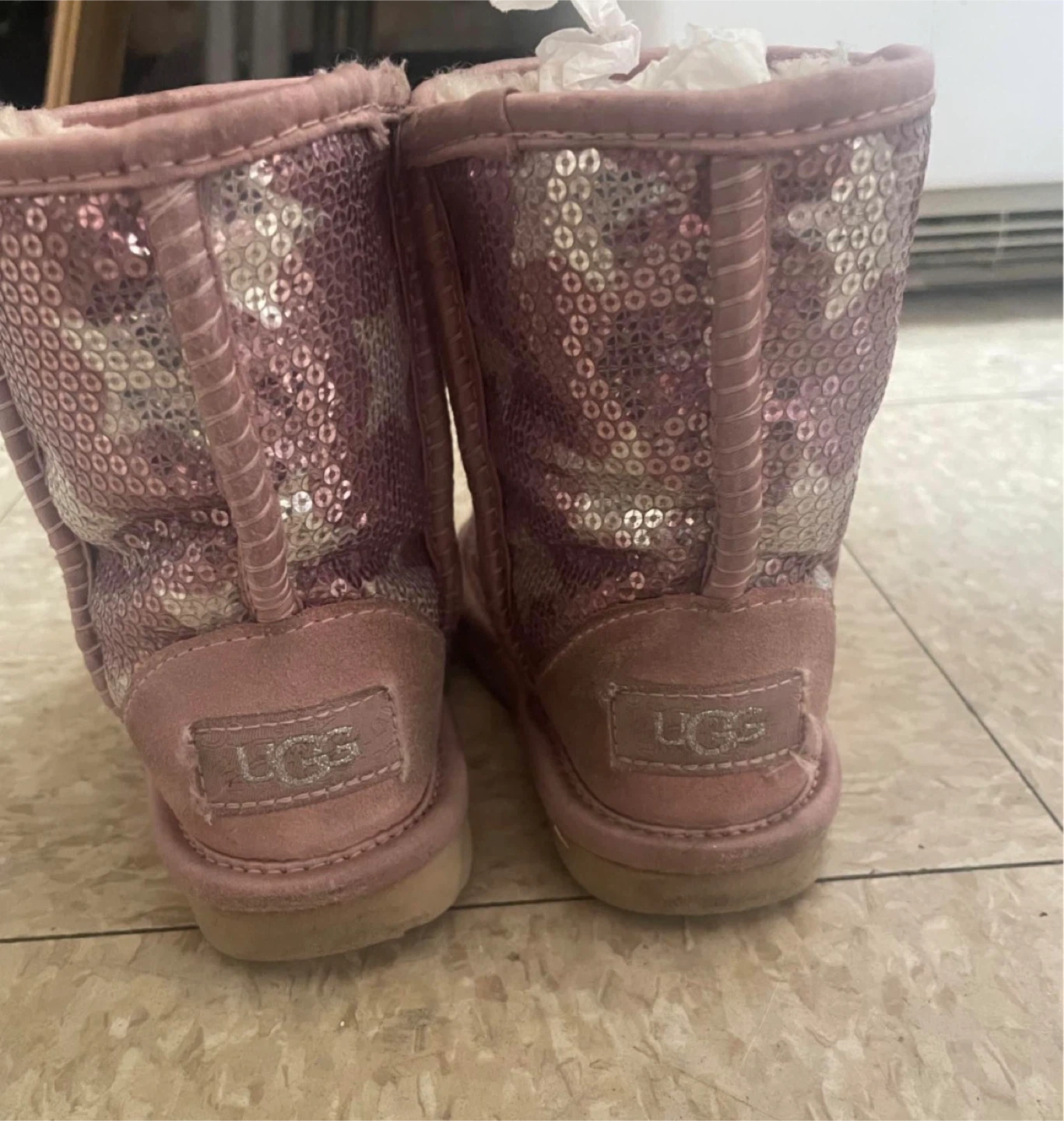 UGG Classic Short II Sequin Star Boots - Size 8 - photo 2
