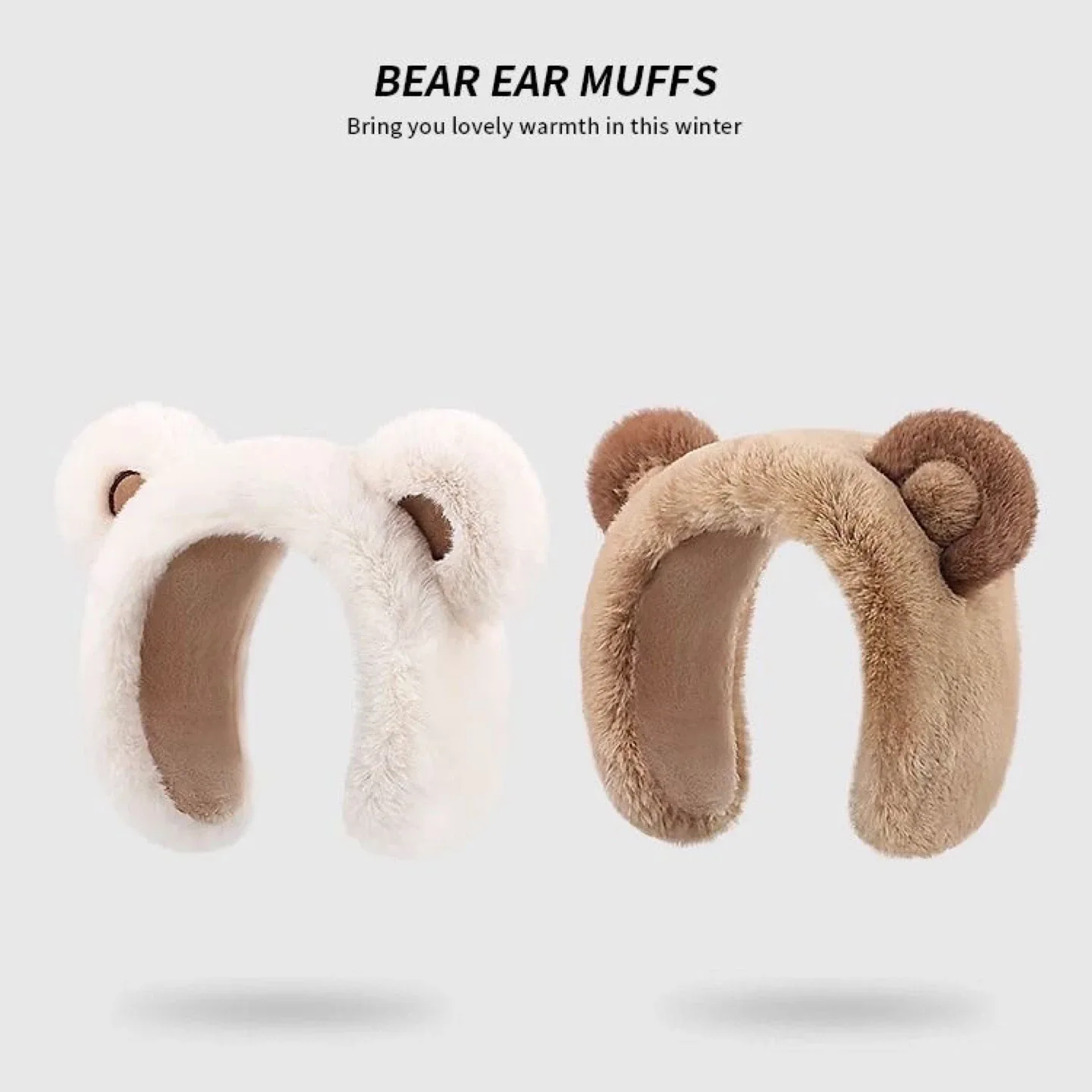 Bear Ear Muffs - Cozy Winter Accessory image indicator(2)