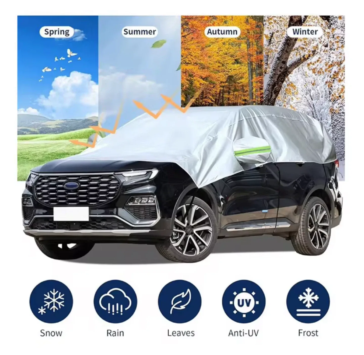 New Pack Car Windshield Snow Cover image indicator(2)