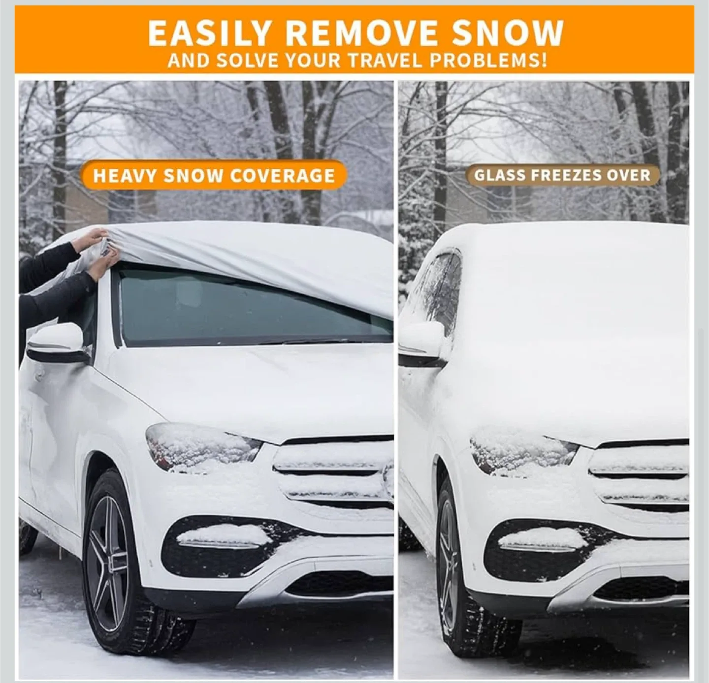 New Pack Car Windshield Snow Cover image indicator(4)