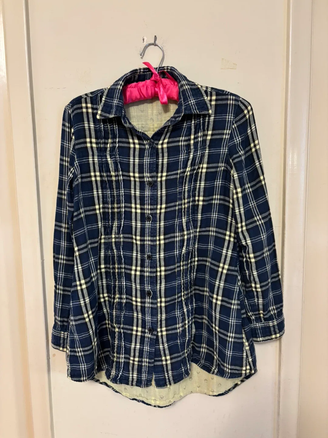 Urban Now Blue Plaid Shirt S