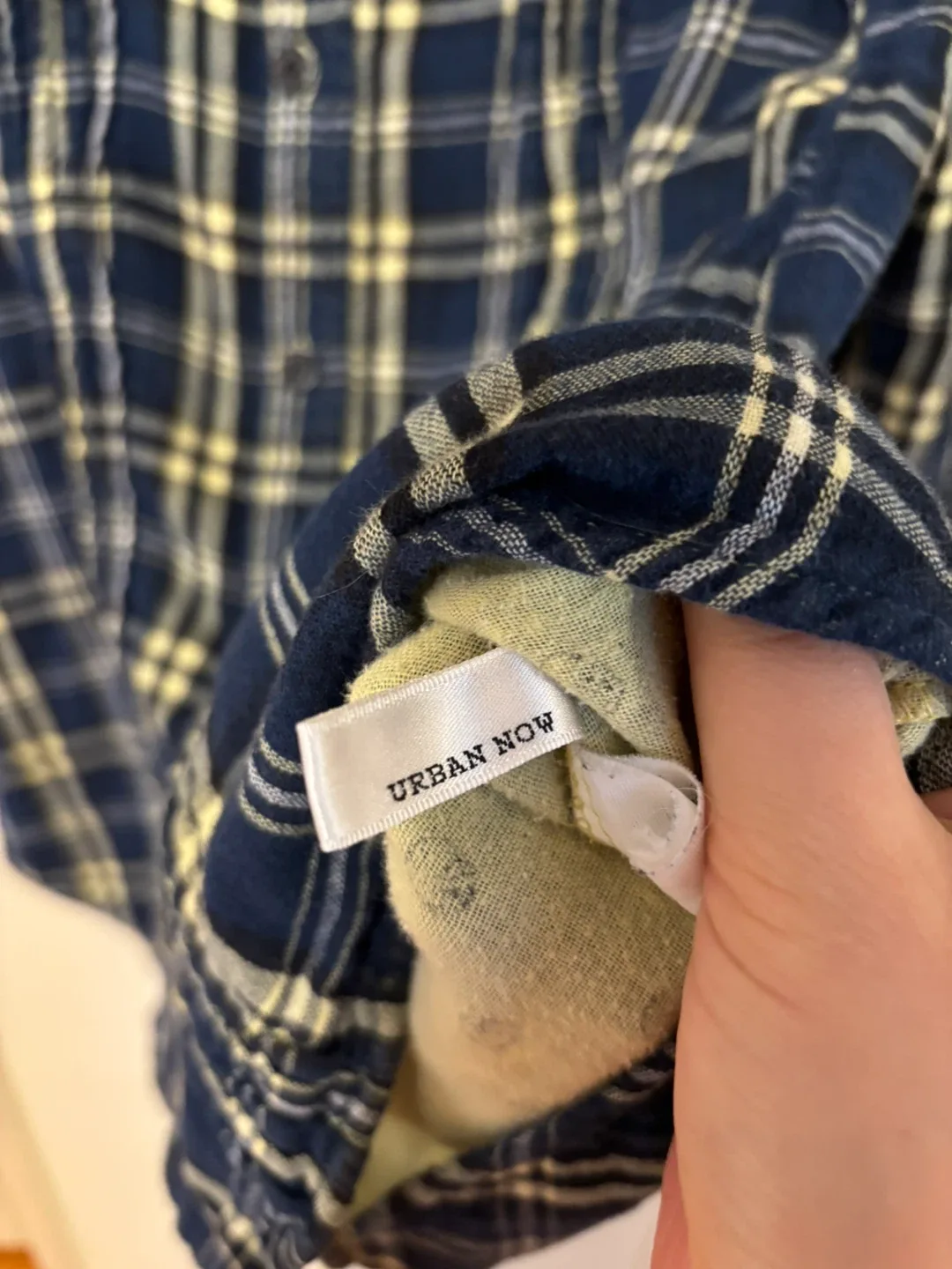 Urban Now Blue Plaid Shirt S image indicator(4)