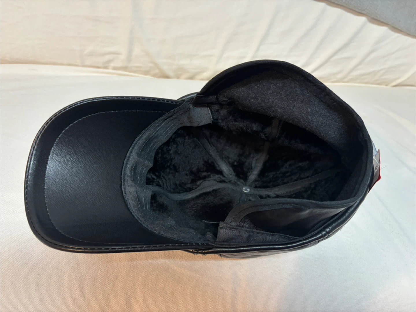 Black Leather Baseball Cap - photo 2